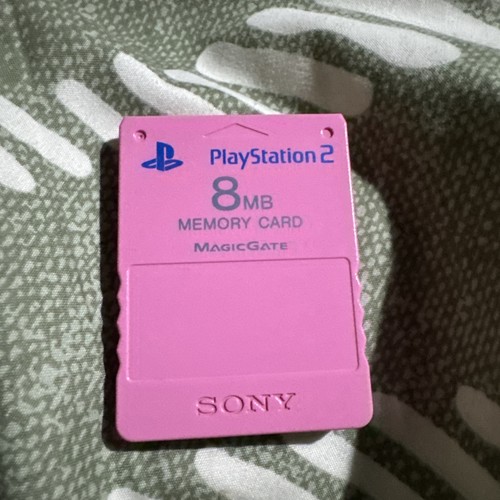 Pink ps2 memory - ps2, card