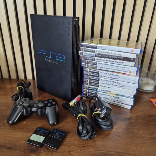 Sony ps2 playstation black - playstation, 2