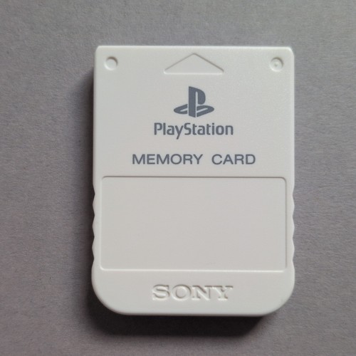 Ps1 memory card white official - memory,