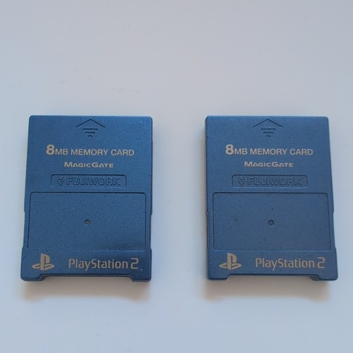 Ps2 memory card blue - card, fujiwork