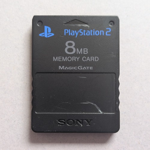 Official ps2 memory card - card, black