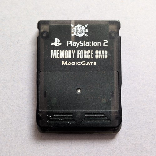 Ps2 memory card clear black - card, &