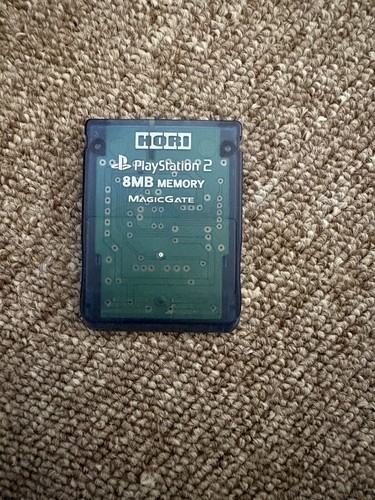 Ps2 memory card clear - card, blue